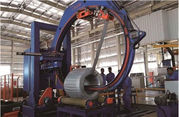 Aumotamic Aluminum Steel Jumbo Coil Wrapping Machine