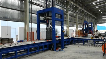 Wire Coil Compacting And Strapping Machine